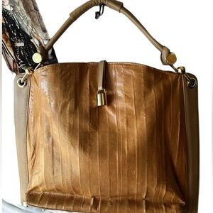 Golden Threads Vintage Eel Skin Purse